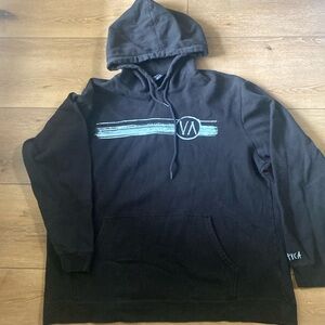 RVCA CLASSIC MENS BLACK HOODIE